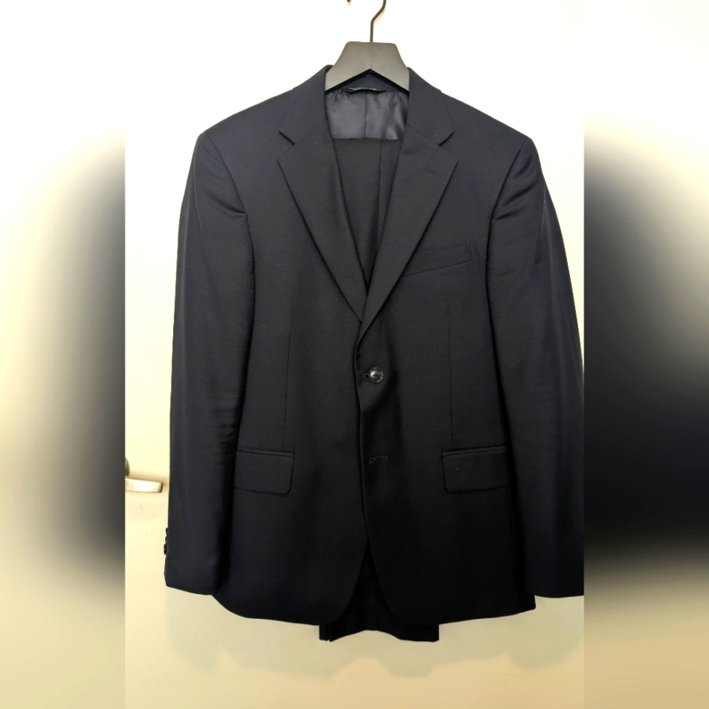 Saks Fifth Avenue Navy 2pc Suit - Men's 36S
